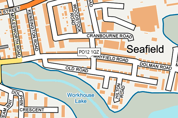 PO12 1QZ map - OS OpenMap – Local (Ordnance Survey)