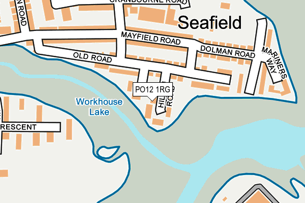 PO12 1RG map - OS OpenMap – Local (Ordnance Survey)