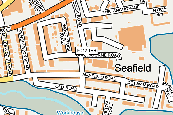 PO12 1RH map - OS OpenMap – Local (Ordnance Survey)