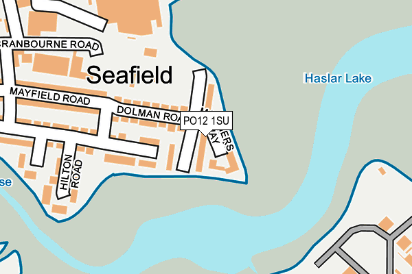 PO12 1SU map - OS OpenMap – Local (Ordnance Survey)