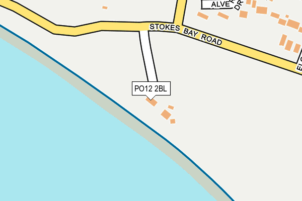 PO12 2BL map - OS OpenMap – Local (Ordnance Survey)