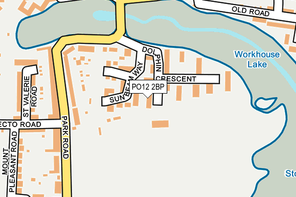 PO12 2BP map - OS OpenMap – Local (Ordnance Survey)