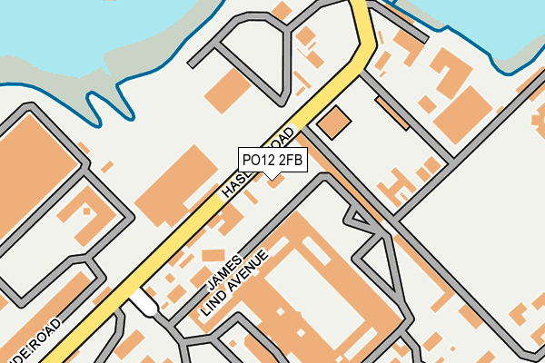 PO12 2FB map - OS OpenMap – Local (Ordnance Survey)