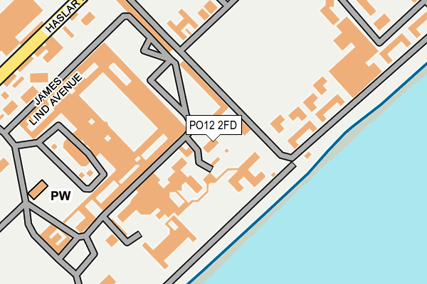 PO12 2FD map - OS OpenMap – Local (Ordnance Survey)