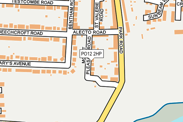 PO12 2HP map - OS OpenMap – Local (Ordnance Survey)