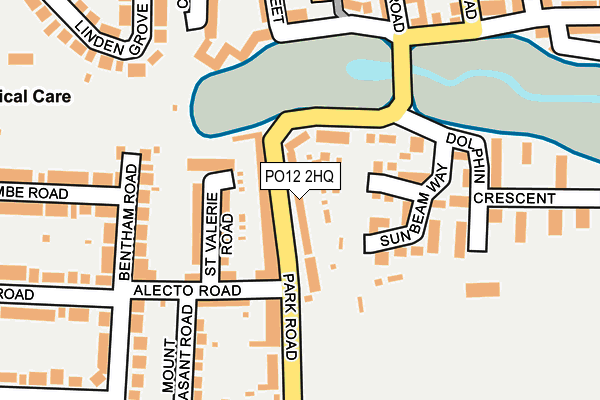 PO12 2HQ map - OS OpenMap – Local (Ordnance Survey)