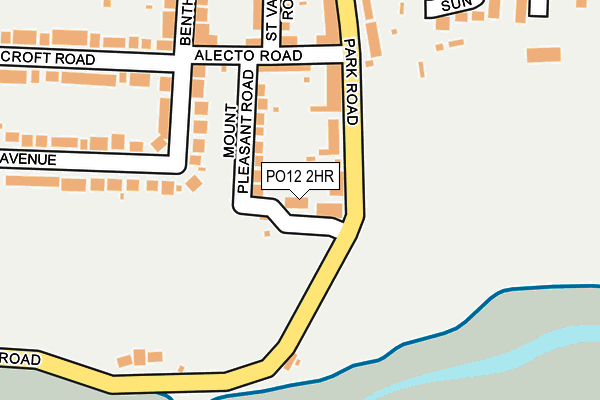 PO12 2HR map - OS OpenMap – Local (Ordnance Survey)