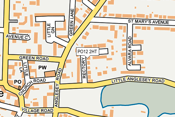 PO12 2HT map - OS OpenMap – Local (Ordnance Survey)