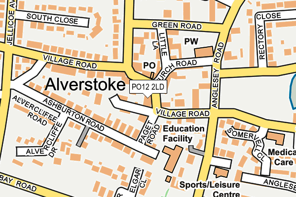 PO12 2LD map - OS OpenMap – Local (Ordnance Survey)