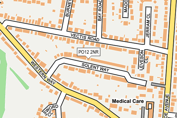 PO12 2NR map - OS OpenMap – Local (Ordnance Survey)