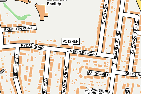 PO12 4EN map - OS OpenMap – Local (Ordnance Survey)