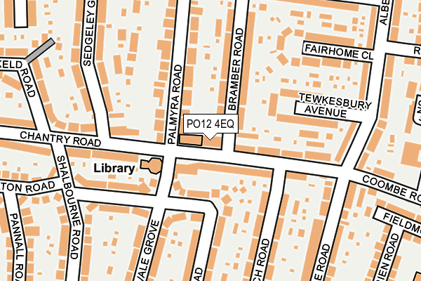 PO12 4EQ map - OS OpenMap – Local (Ordnance Survey)