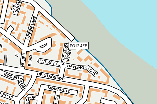 PO12 4FF map - OS OpenMap – Local (Ordnance Survey)