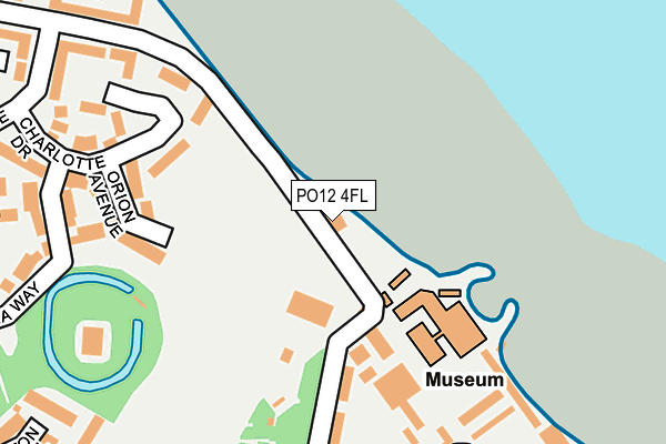 PO12 4FL map - OS OpenMap – Local (Ordnance Survey)