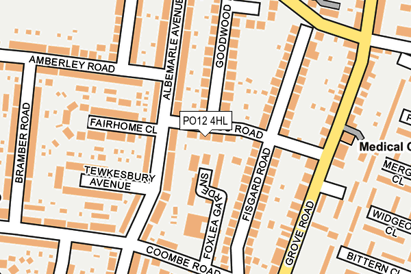 PO12 4HL map - OS OpenMap – Local (Ordnance Survey)