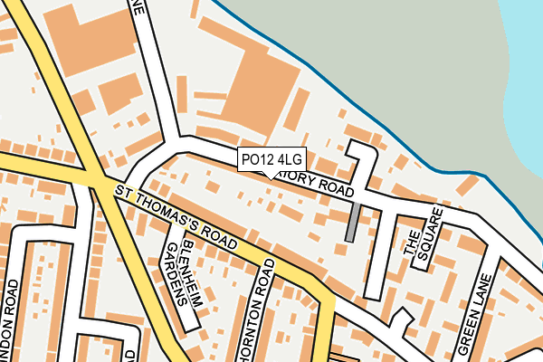 PO12 4LG map - OS OpenMap – Local (Ordnance Survey)