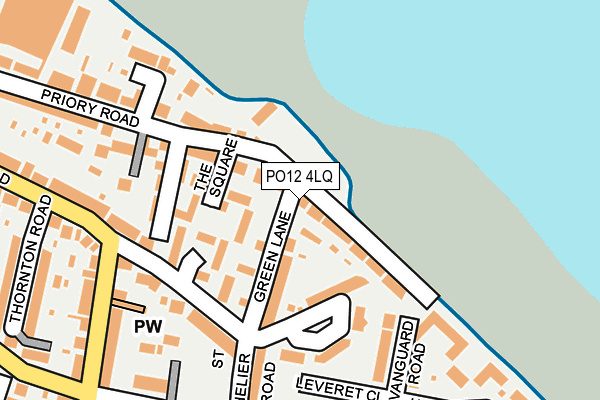 PO12 4LQ map - OS OpenMap – Local (Ordnance Survey)