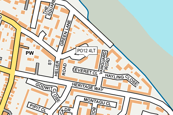 PO12 4LT map - OS OpenMap – Local (Ordnance Survey)