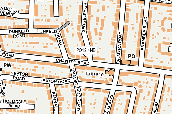 PO12 4ND map - OS OpenMap – Local (Ordnance Survey)