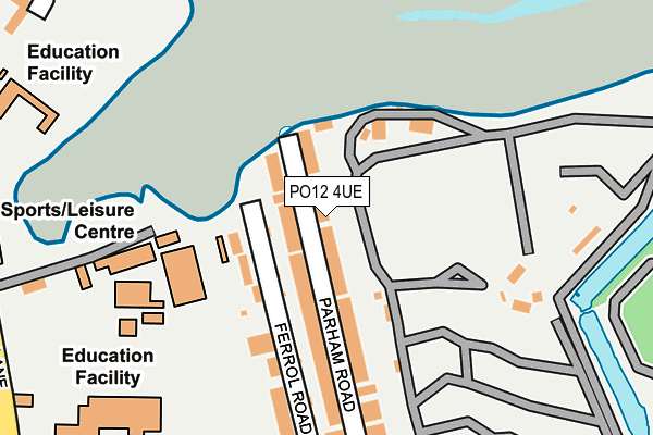 PO12 4UE map - OS OpenMap – Local (Ordnance Survey)