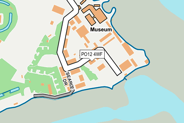 PO12 4WF map - OS OpenMap – Local (Ordnance Survey)