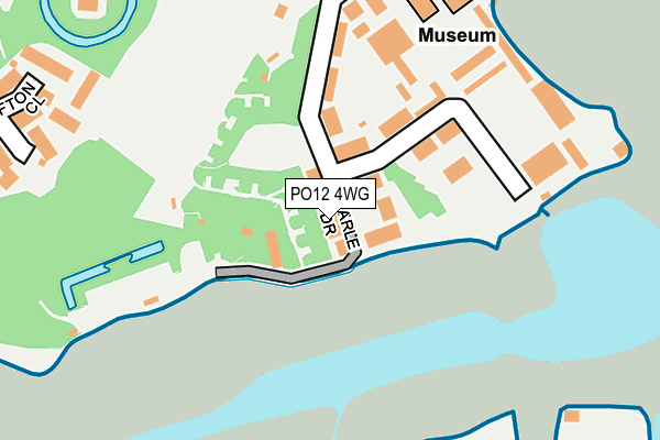 PO12 4WG map - OS OpenMap – Local (Ordnance Survey)
