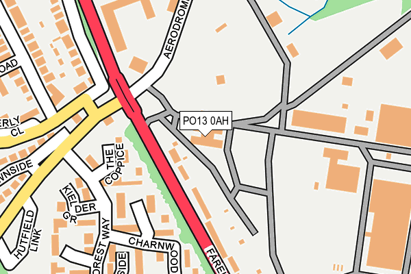 PO13 0AH map - OS OpenMap – Local (Ordnance Survey)