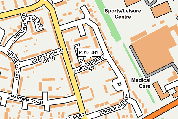 PO13 0BY map - OS OpenMap – Local (Ordnance Survey)