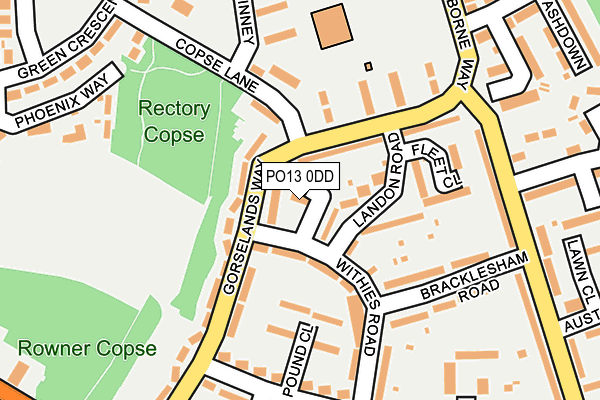 PO13 0DD map - OS OpenMap – Local (Ordnance Survey)