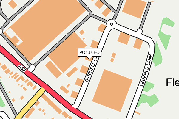 PO13 0EQ map - OS OpenMap – Local (Ordnance Survey)