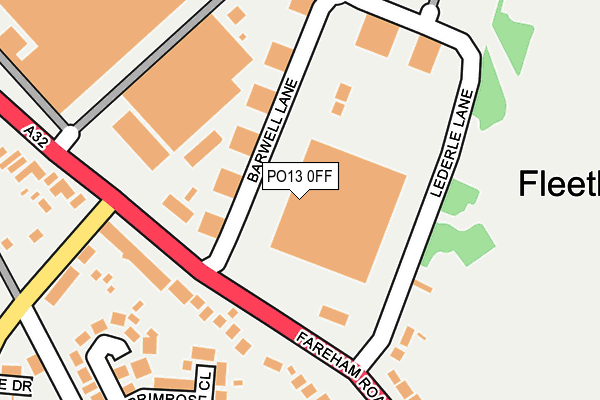 PO13 0FF map - OS OpenMap – Local (Ordnance Survey)