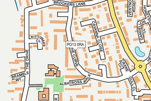 PO13 0RA map - OS OpenMap – Local (Ordnance Survey)