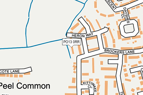 PO13 0RR map - OS OpenMap – Local (Ordnance Survey)