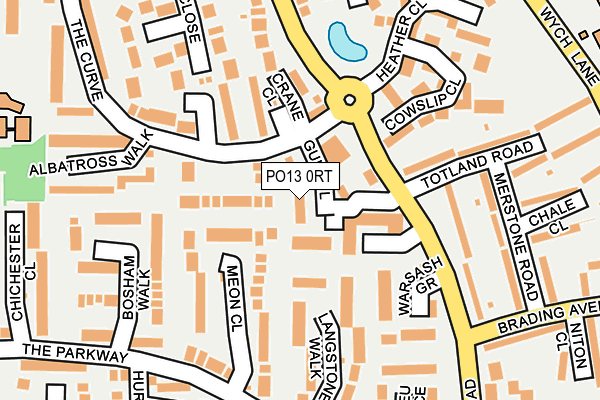 PO13 0RT map - OS OpenMap – Local (Ordnance Survey)