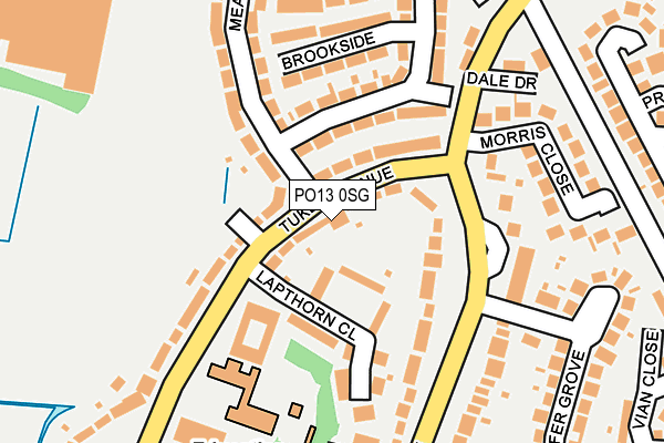 PO13 0SG map - OS OpenMap – Local (Ordnance Survey)