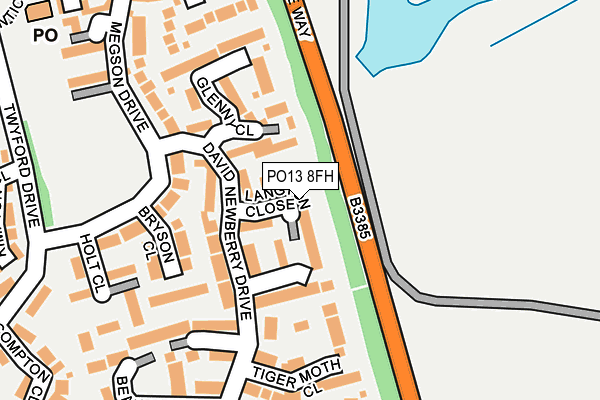 PO13 8FH map - OS OpenMap – Local (Ordnance Survey)