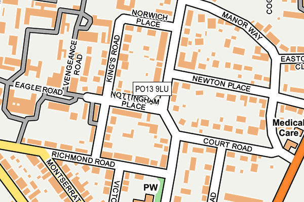 PO13 9LU map - OS OpenMap – Local (Ordnance Survey)