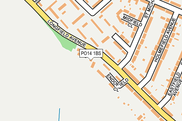 PO14 1BS map - OS OpenMap – Local (Ordnance Survey)