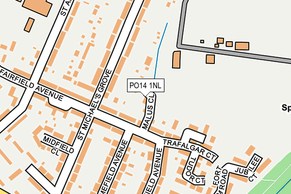 PO14 1NL map - OS OpenMap – Local (Ordnance Survey)