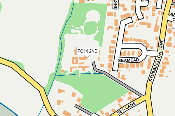 PO14 2ND map - OS OpenMap – Local (Ordnance Survey)