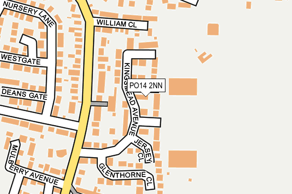 PO14 2NN map - OS OpenMap – Local (Ordnance Survey)