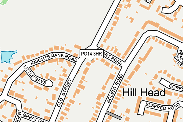 PO14 3HR map - OS OpenMap – Local (Ordnance Survey)