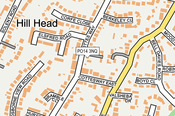 PO14 3NQ map - OS OpenMap – Local (Ordnance Survey)