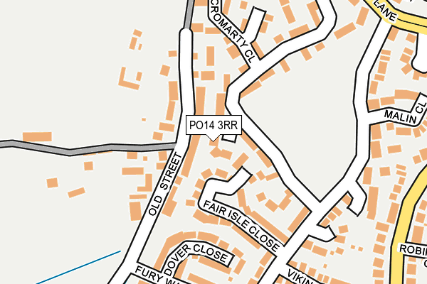 PO14 3RR map - OS OpenMap – Local (Ordnance Survey)