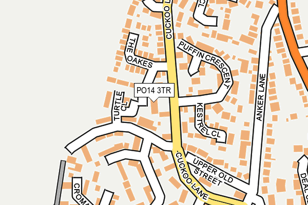 PO14 3TR map - OS OpenMap – Local (Ordnance Survey)