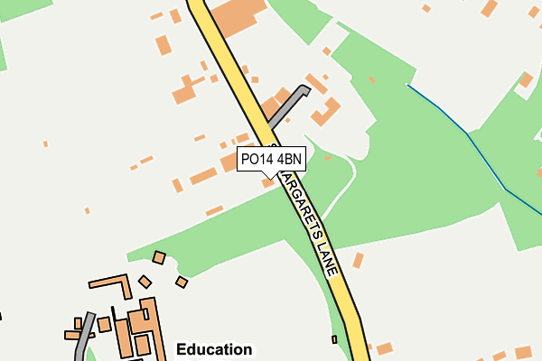 PO14 4BN map - OS OpenMap – Local (Ordnance Survey)