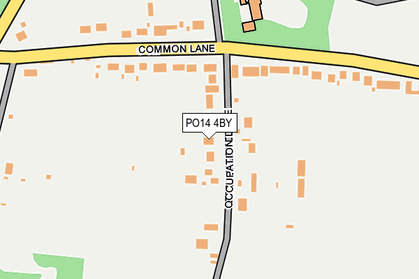 PO14 4BY map - OS OpenMap – Local (Ordnance Survey)