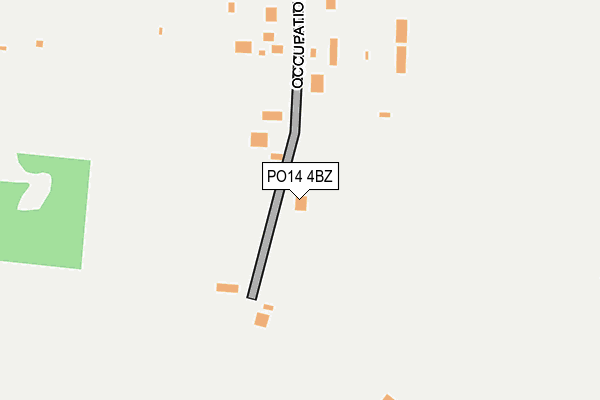 PO14 4BZ map - OS OpenMap – Local (Ordnance Survey)