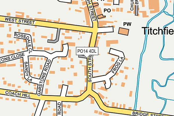 PO14 4DL map - OS OpenMap – Local (Ordnance Survey)