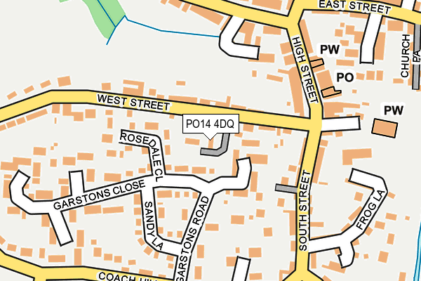 PO14 4DQ map - OS OpenMap – Local (Ordnance Survey)